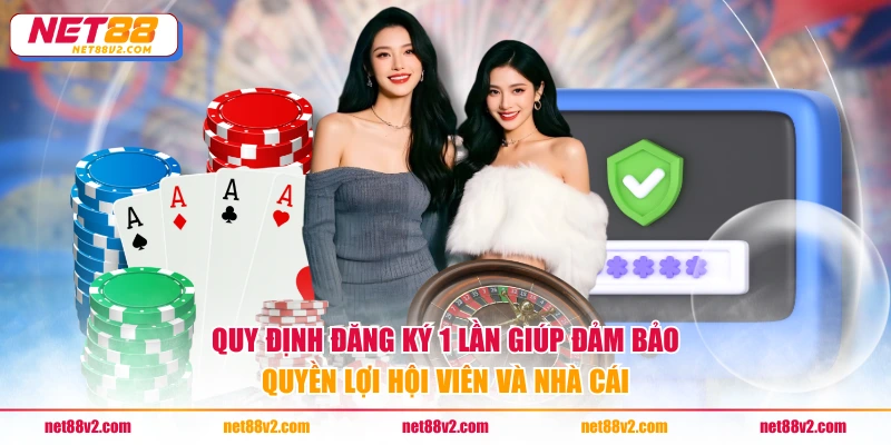 Quy định đăng ký 1 lần giúp đảm bảo quyền lợi hội viên và nhà cái